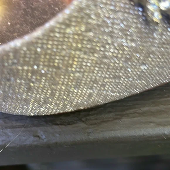 Badgley Mischka Glittering Gold Heels - Picture 7 of 7